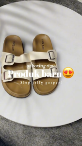 Sandal Wanita Karet Jelly Power Alina Motif Double Strap Gesper 821-S1