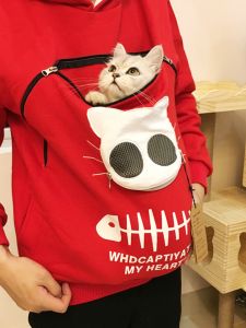 Portable Outdoors Cat Sweater Pet Clothes Carrying Bag for Taking Cats And Dogs out Convenient Pet Clothing Polyester Fiber