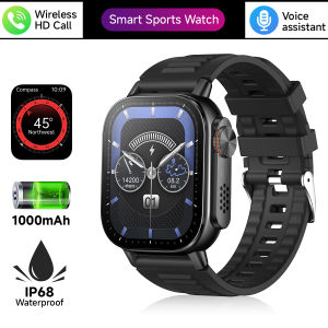 Metal Body Smart Watch Bluetooth Call Answer Outdoor Sports Watch Men Compass Voice Assistant 30 Days Use Time Smartwatch 2025