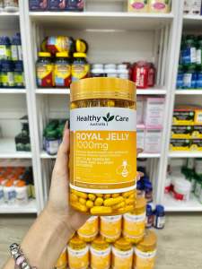 [Chính Hãng Úc_Đi Đường Hàng Không] Viên sữa ong chúa healthy care royal jelly 1000mg hộp 365viên date xa. Mờ thâm nám đẹp da tăng cường sinh lí nữ.