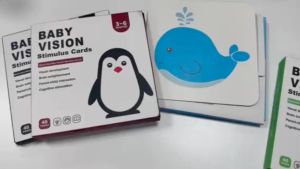 LAKOE Stimulasi Visual Bayi Flash Card Mainan Kartu Pintar Hitam Putih & Warna 0-3 Tahun