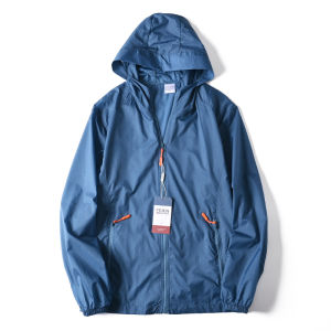 Export Pure Original Goods! As Thin as a Cicadas Wings! Summer Laser Drilling Breathable Couple Hooded Sun Protection Clothing Wind Shield Men