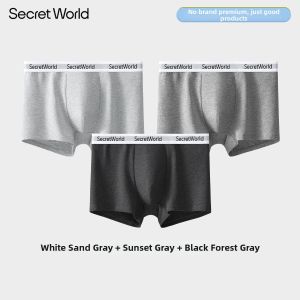 Secret World | Antibacterial Breathable Sweat-Absorbing Cotton Boxer Briefs