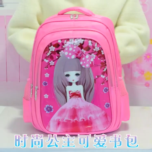 SEA AMILA BAOLONGXIN Childrens backpack Cartoon Cute Kuromi Melody Lightweight and large capacity Waterproof and wear-resistant Protecting childrens spine Girls backpack Elementary school backpack