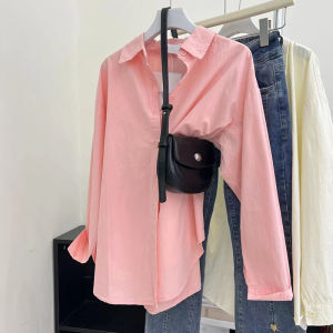 ZHENMANZI | French Style Spring Long Sleeve Shirt Blue