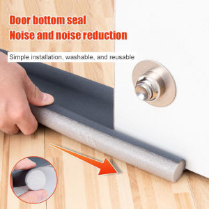 93*10cm Double Rubber Seal Door Bottom Sealing Strip Draught Excluder Stopper Door Bottom Guard Waterproof Dustproof Soundproof Strips