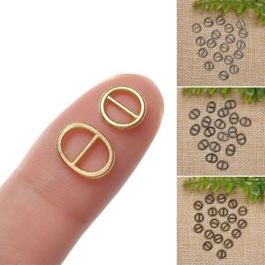 20/40pcs Newest 5mm/6mm Mini Ultra-small Tri-glide Belt Buckle Doll Bags Buckles Diy Doll Buttons Shoes Accessories
