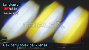 Mini Laser Triple X Lampu Tembak x2 + Motor Mobil Tambahan Kabut