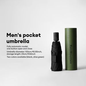 Pocket Mini Umbrella Men Windproof Strong 8 Ribs Big Four Folding Umbrella Automatic Portable Golf Umbrella Waterproof