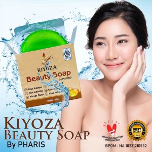 50 gram paket 3 pcs beli 2 gratis 1 sabun viral KIYOZA BEAUTY SOAP BY PHARIS MENCERAHKAN KULIT MENGATASI JERAWAT&FLEK