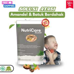 Nutricare obat amandel dan batuk berdahak anak2 orang dewasa herbal tonsil gatal tenggorokan 5 pcs