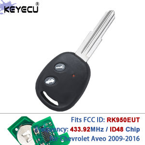 KEYECU RK950EUT 433.92MHz FSK 48 Chip Remote Car Key Fob CE0678 For Chevrolet Aveo 2009 2010 2011 2012 2013 2014 2015 2016