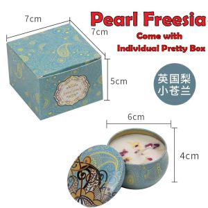[SG Seller] Scented Candle / Dry Flower Handmade Natural Soy Aromatherapy Wax