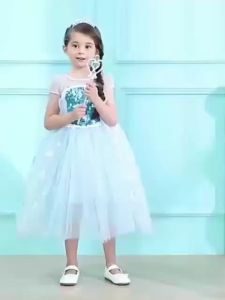 Princess Adornment Kids Magic Wand Crown Glove Wig Set Pretend Play Girls Toys Cosplay Costumes Birthday Party (2521)