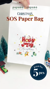 Paper Bag SOS Christmas/Kantong Kertas SOS Natal/Pacakging Natal