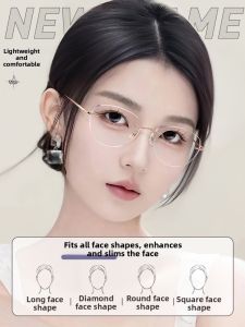 MALARK | Kính Mát Siêu Nhẹ Không Viền cho Phụ Nữ Kiểu Thiết Kế