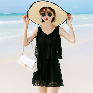 iFULL | Conservative Shaping Swimwear Dress for Spa Black 2026 New Style
