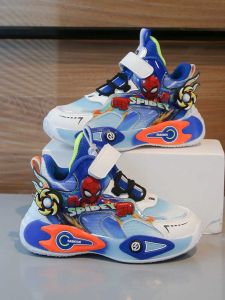 Spring 2025 Spiderman Childrens Running Shoes Soft Bottom Casual Sports Sneakers for Little Boys Kindergarten Shoe