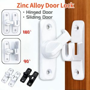 90/180 Degree Hasp Latch Door Lock Anti-theft Buckle Latch Cabinet Locks Barn Door Bolts with Buckle Hardware