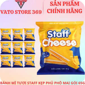 Bánh mì kẹp phủ phô mai STAFF cheese gói 65g