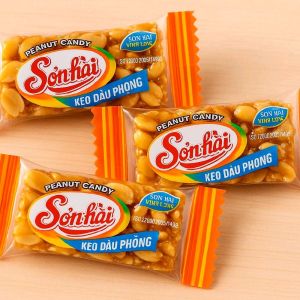 500gr Kẹo đậu phộng thèo lèo Sơn Hải đặc biệt thơm ngongiònxốpbéokhông cứngcả nhà đều thích.