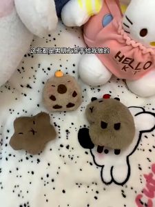 Cute Squeaky Capibara Plush Doll Pendant Kawaii Puffer Fish Toy Backpack Decoration Friend Couple Keychain Holiday Gift