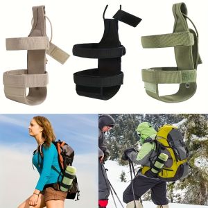 Water Bottle Pouch Bag Portable Travel Hiking Molle Holder Kettle Carrier Tactical Kettle Cover Adjustable Water Cup Bag Hanging