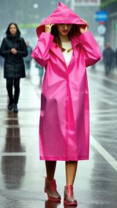 Raincoat Jas Hujan - Abu Kombinasi