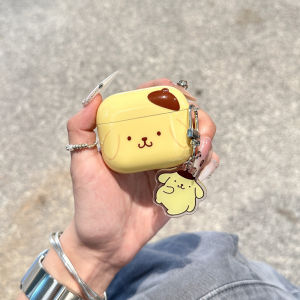 Yellow Doodle Dog AirPods pro 3 Noise Reduction Version Protective Case Cute Cartoon Pattern Soft Shell Compatible with Apple