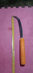 Gapas pang Palay at Damo or Hand Sickle Wooden Handle Grass Cutter Household Harvesting ( Originaly Made from Ilocos and Nueva Ecija)