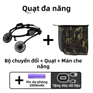 Phụ Kiện Quạt Làm Mát Có Thể Tháo Rời Cho Mũ