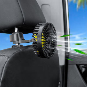 Car Fan Car Strong Refrigeration 12v24v Car Air Conditioner Cooling USB Rear Double Head Small Electric Fan