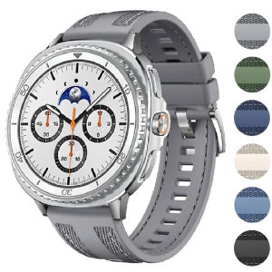 Nylon+Silicone Band For Samsung Galaxy watch 8 44mm 40mm Replacement Correa Sport Bracelet for Galaxy watch 8 classic 46mm Strap