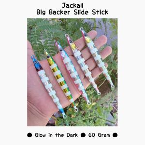 Metal Jig Jackall Big Backer Pencil Slide Stick 60gr Glow Jigging Lure