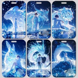 Twelve Zodiac Ice Guard Card Cover Campus Student Meal Card Bus Work ID Card Factory Brand Water Protective Cover