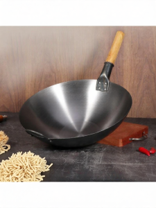 MOLORE | Vintage Heavy-duty Lightweight Single-handle Cast-iron Wok
