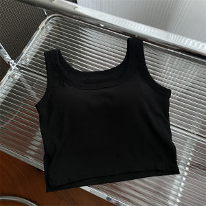 Yoga Sports One-Piece Vest Womens Inner Wear with Chest Pad Backless Summer Outdoor Wear Short Style Commute Style