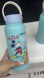 กระบอกน้ำลายการ์ตูนลิขสิทธิ์ กระบอกน้ำสแตนเลส 32 oz./950ml. กระบอกน้ำลายการ์ตูนลิขสิทธิ์ Mickey Mouse and friendพร้อมส่ง