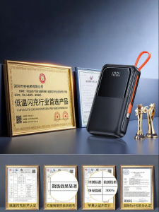 Ambrosi | Pin Sạc Dự Phòng Dung Lượng Cao 20000mAh Tích Hợp Dây Sạc Nhanh Đã Được Chứng Nhận Cho Du Lịch Hàng Không