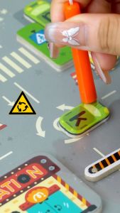 Mideer Magnetic Uppercase & lowercase alphabet Recognition Maze - Parking Lot