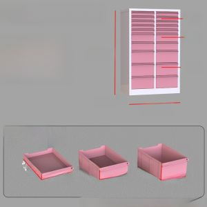 Mobile Iron Storage Cabinet Multi-Layer Bookcase Desktop Organizer Cute Pastel Color Modern Simple Style for Everyone