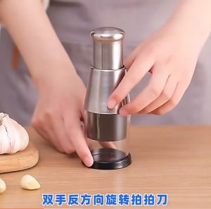 3s fast food chopper 304 Stainless Steel Manual Hand Press Kitchen Garlic Onion Vegetable Processor Chopper Cutter Dicer Food Choppers Food Choper - Lazada