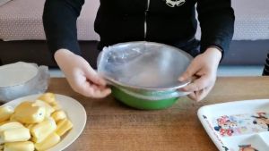 พลาสติกห่ออาหาร ถุงครอบอาหาร กันแมลง กันฝุ่น ถุงฟิล์มห่อถนอมอาหาร 100 ชิ้น/แพ็ค