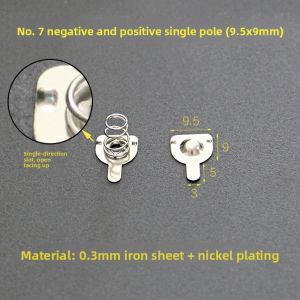 Conductive Spring Battery Clips Positive And Negative Terminal Connector for Remote Control Toys Battery Box No5 No7