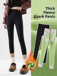 Miiow | High Waist Fleece Lined Shark Skin Yoga Fitness Pants Womens Autumn Winter Warm Tummy Control Leggings Catman MiiOW Brand