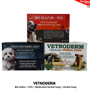 Vetnoderm Medicated Soap Madre de Cacao Soap | Vetnoderm Bio Sulfur Anti Fungal Soap with VCO | Vetnoderm Herbal Soap