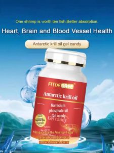 💕100% Authentic💕【Improve Immune Function/All-Round Nutritional Supplement】Norwegian Krill Oil Antarctic Krill Oil Gel Candy Astaxanthin Phosphorus Shrimp Oil
