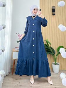 Gamis Polos Rayon tebal premium quality