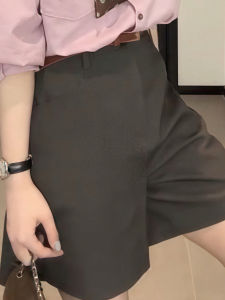 Quần Short Ống Rộng Ống Đứng Cạp Cao Rộng Rãi Đa Năng Thường Ngày Mùa Hè 2025 Cho Nữ Quần Dài Năm Phần