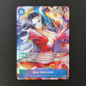Bandai | DIY Proxy One Piece TCG English OP07-051 Boa Hancock Alternate Art Manga SP Parallel SR Character Blue Game Collection Card Toy